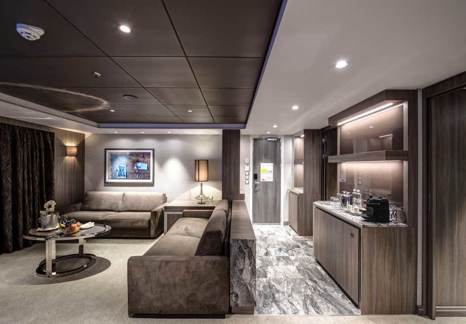 Yacht club royal suite kitchen areause